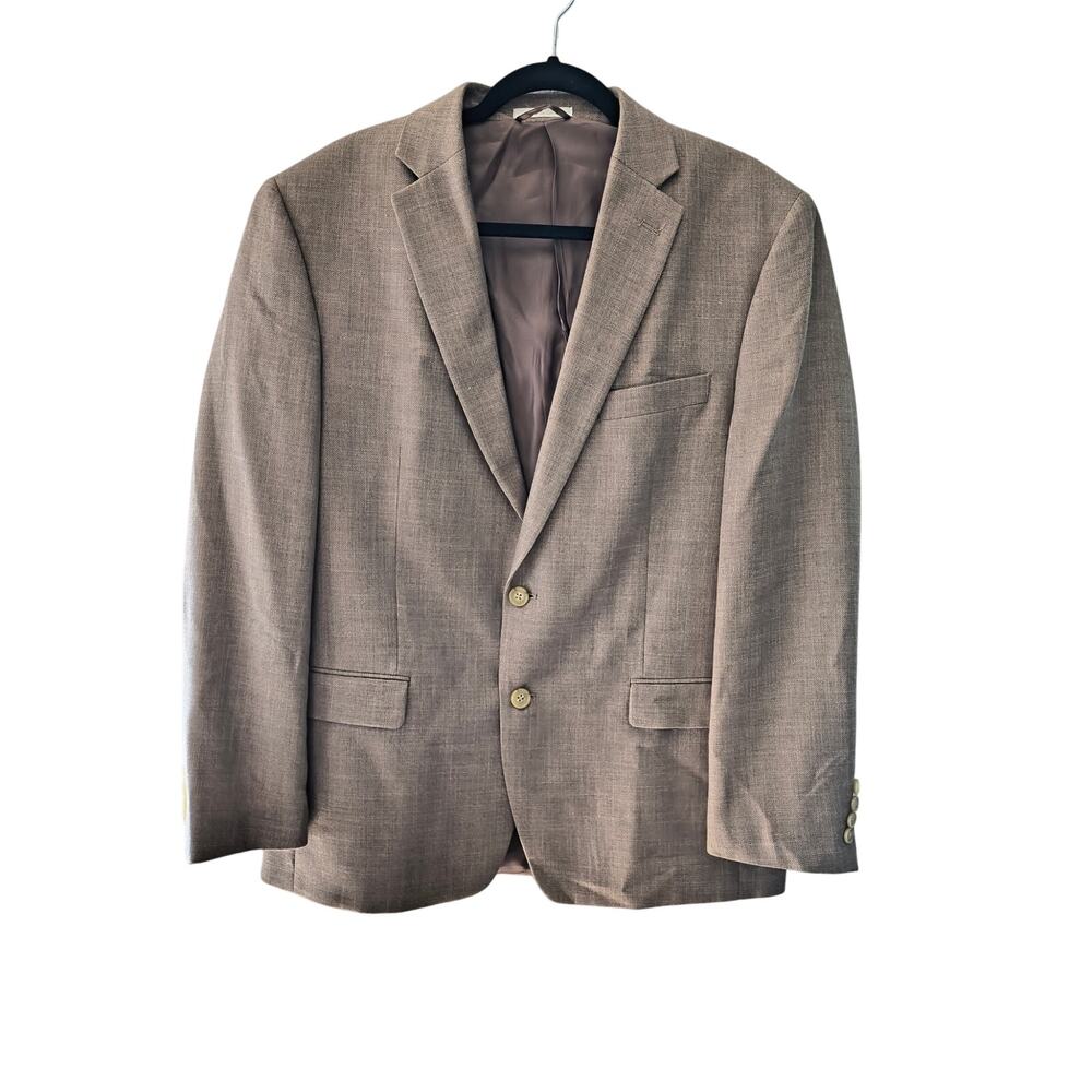 Lauren Ralph Lauren Blazer Rayon Linen Blend 43R 2 button